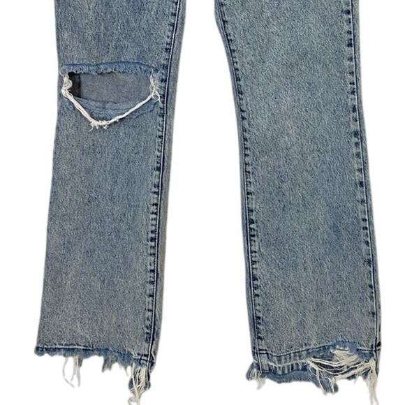 BDG Urban Outfitters High Waisted Distressed Straight Raw‎ Frayed Hem Jeans - 26 - Picture 12 of 13